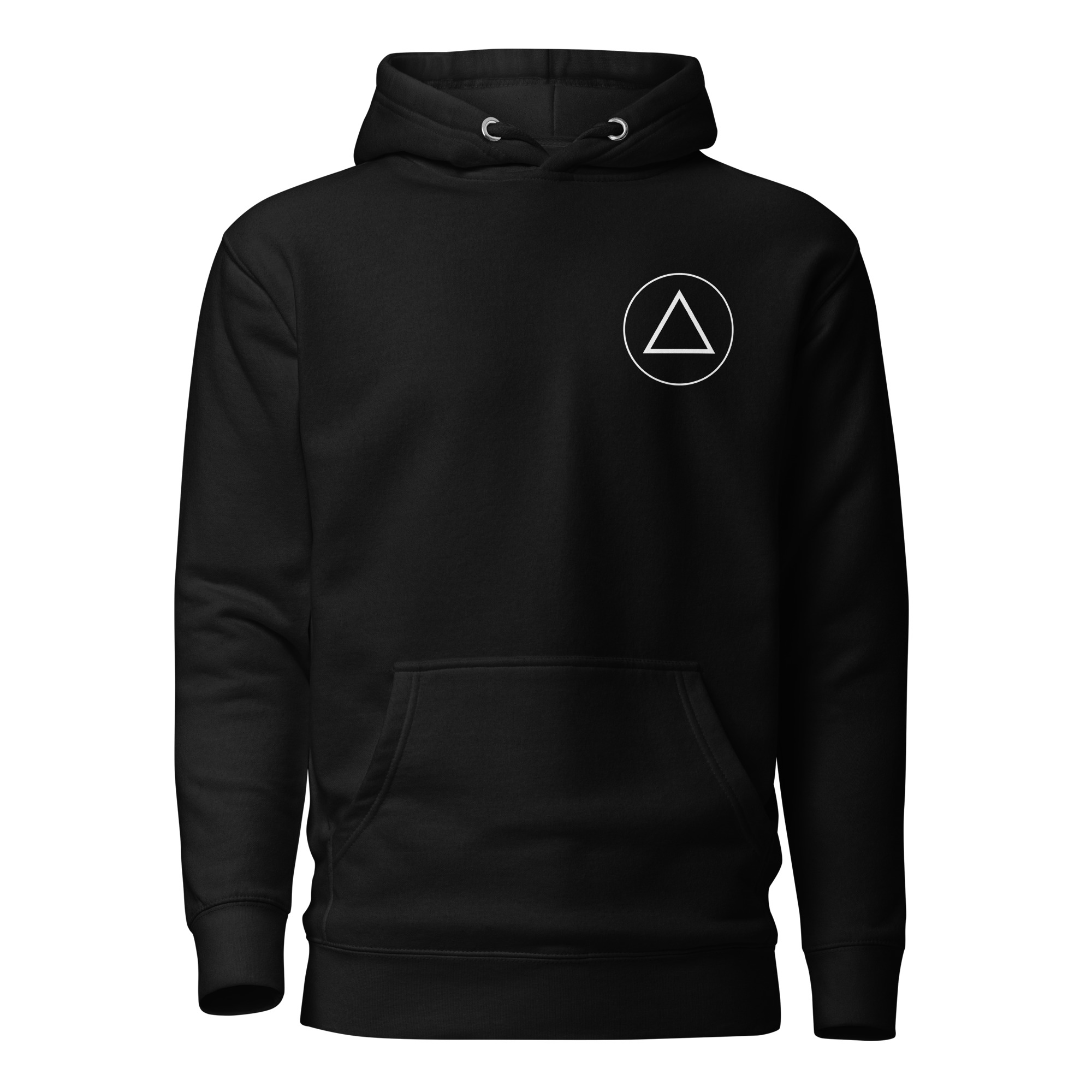 the calm symbol – light text (unisex hoodie)