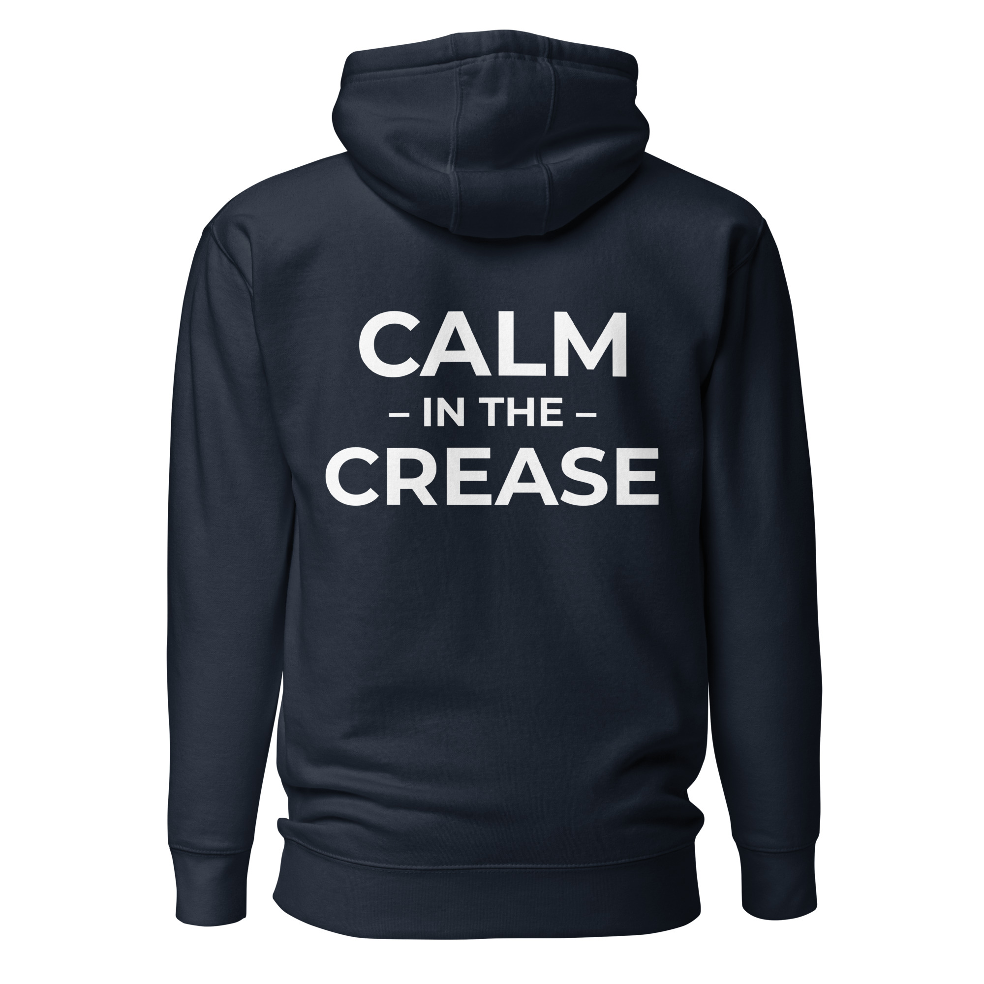 the calm symbol – light text (unisex hoodie)