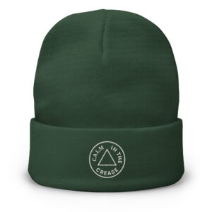 embroidered beanie