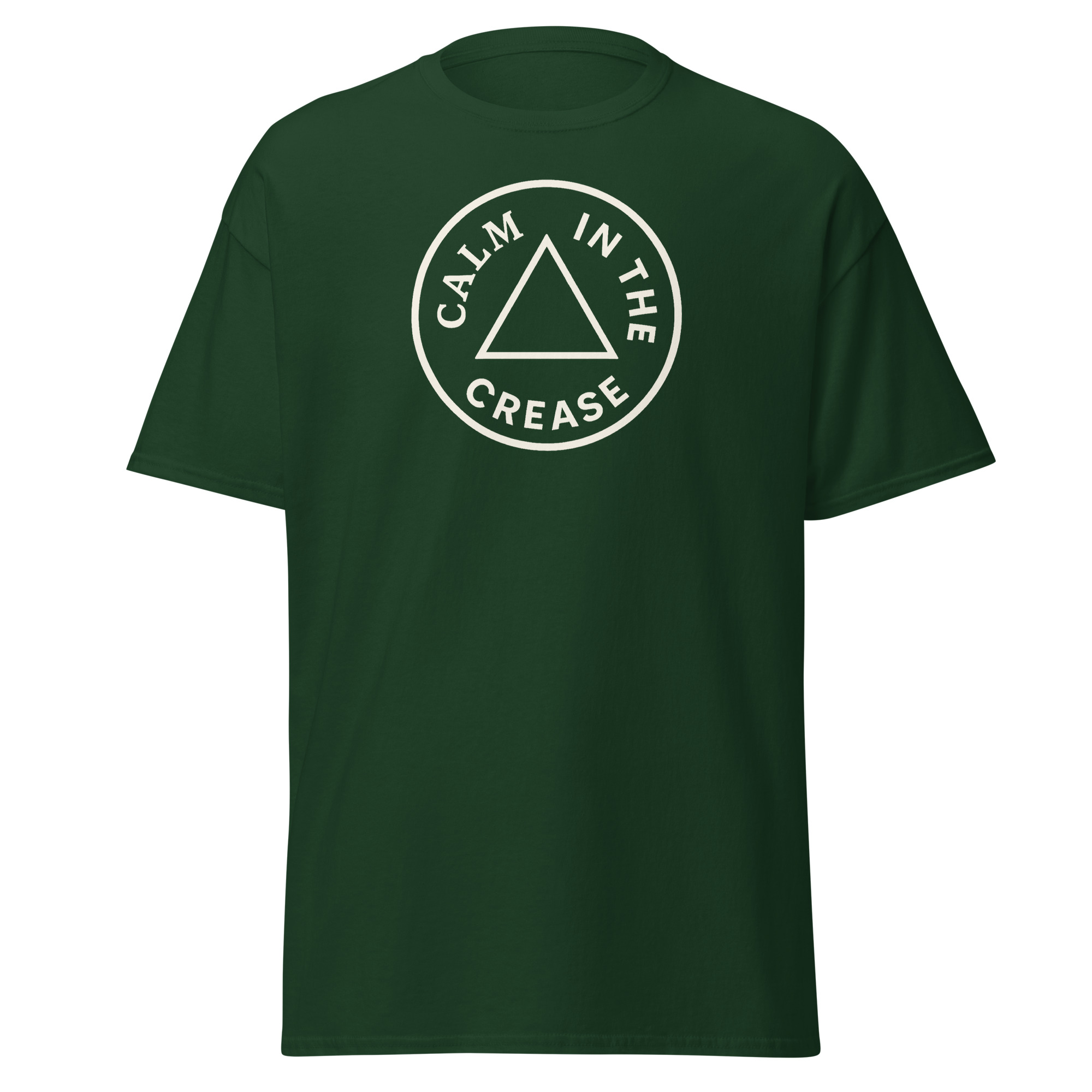 the calm classic – green & cream (unisex classic tee)
