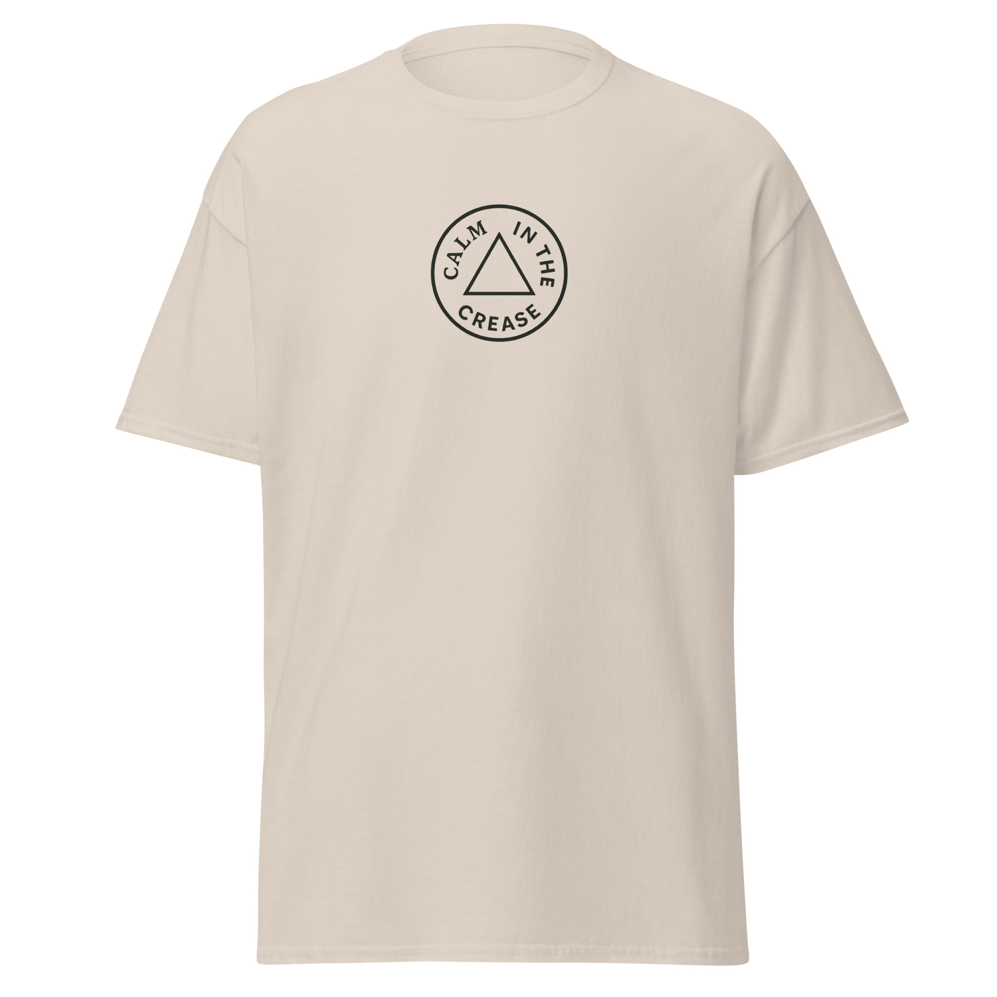 breathe, focus, save, repeat – cream & green (unisex classic tee)