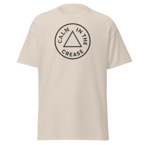 the calm classic – cream & green (unisex tee)