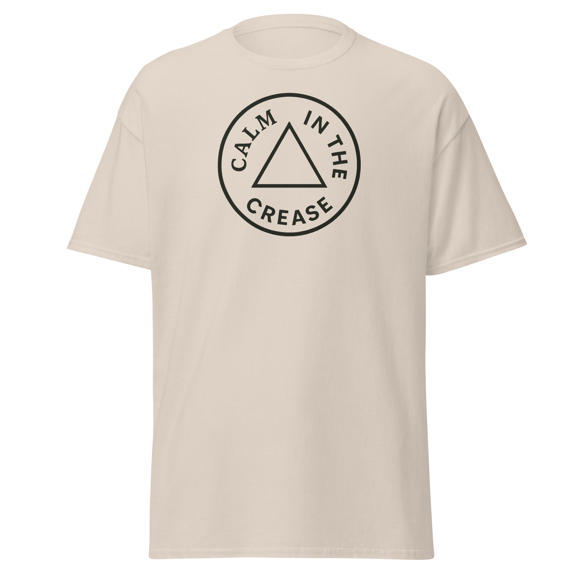 the calm classic – cream & green (unisex tee)