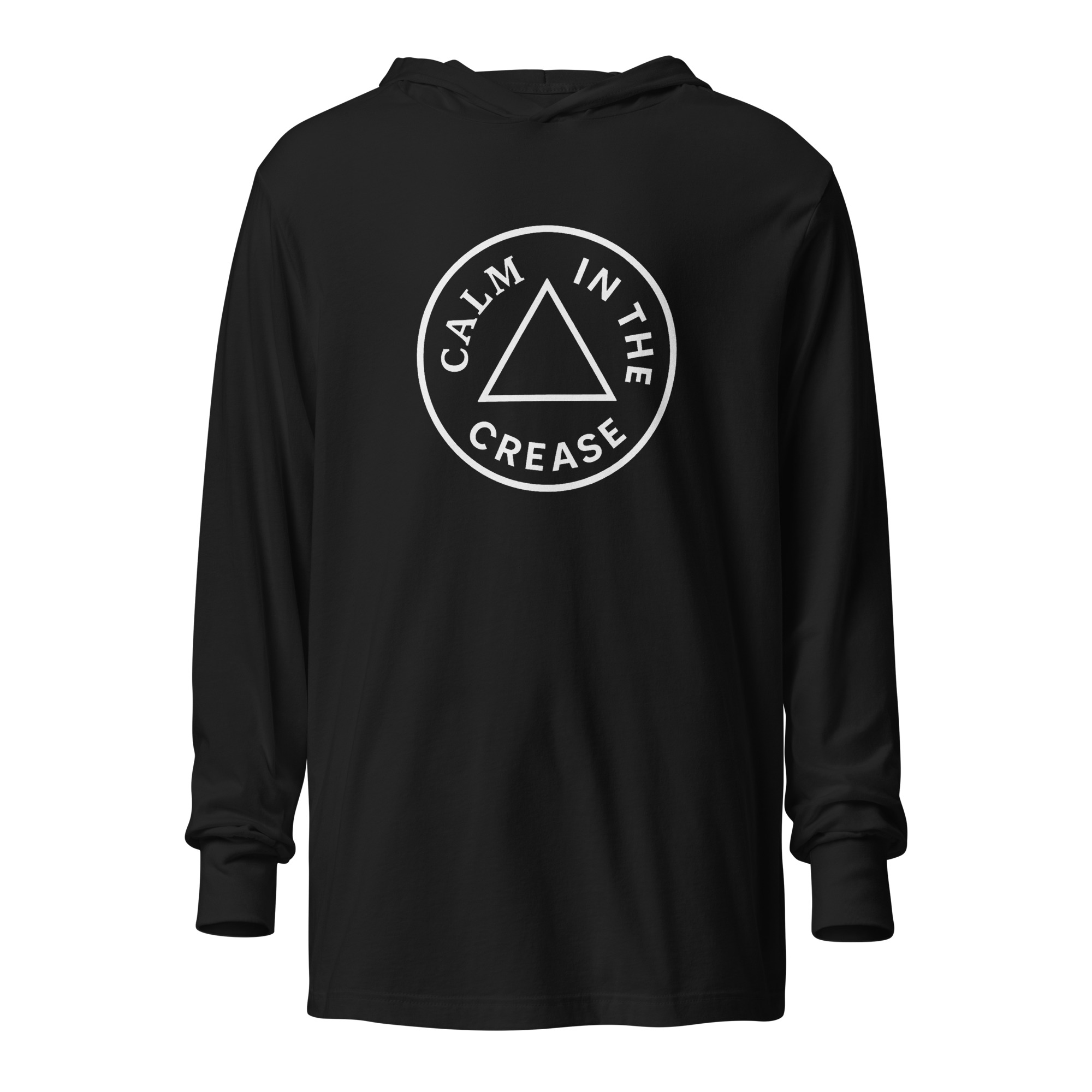 the calm classic – light text (hooded long sleeve tee) the calm classic – light text (hooded long sleeve tee)