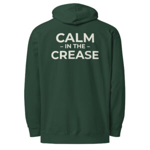 the calm symbol – green & cream (unisex midweight hoodie)