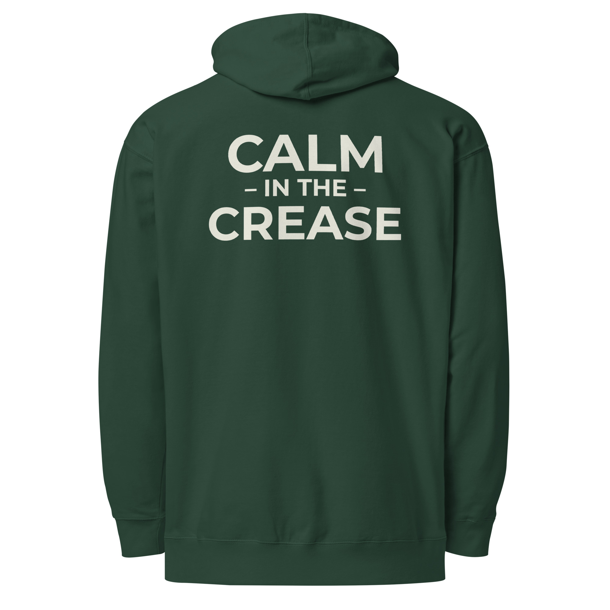 the calm symbol – green & cream (unisex midweight hoodie)