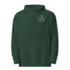 the calm symbol – green & cream (unisex midweight hoodie)