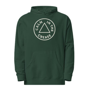 the calm classic – green & cream (midweight hoodie unisex)