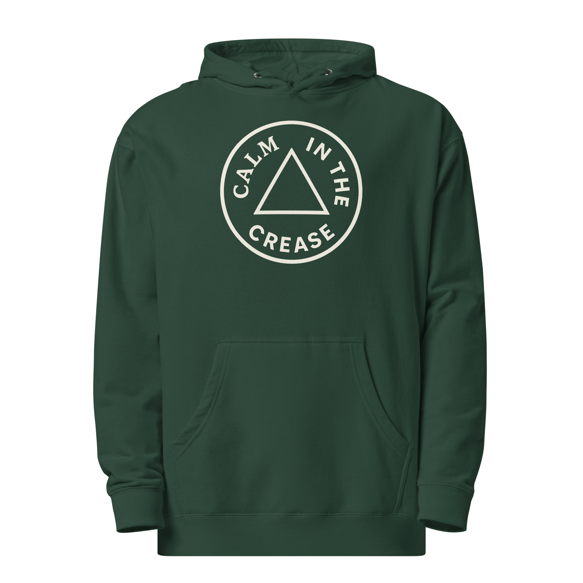 the calm classic – green & cream (midweight hoodie unisex)