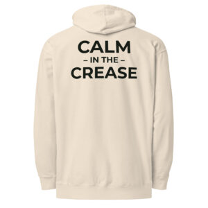 the calm symbol – cream & green (unisex midweight hoodie)