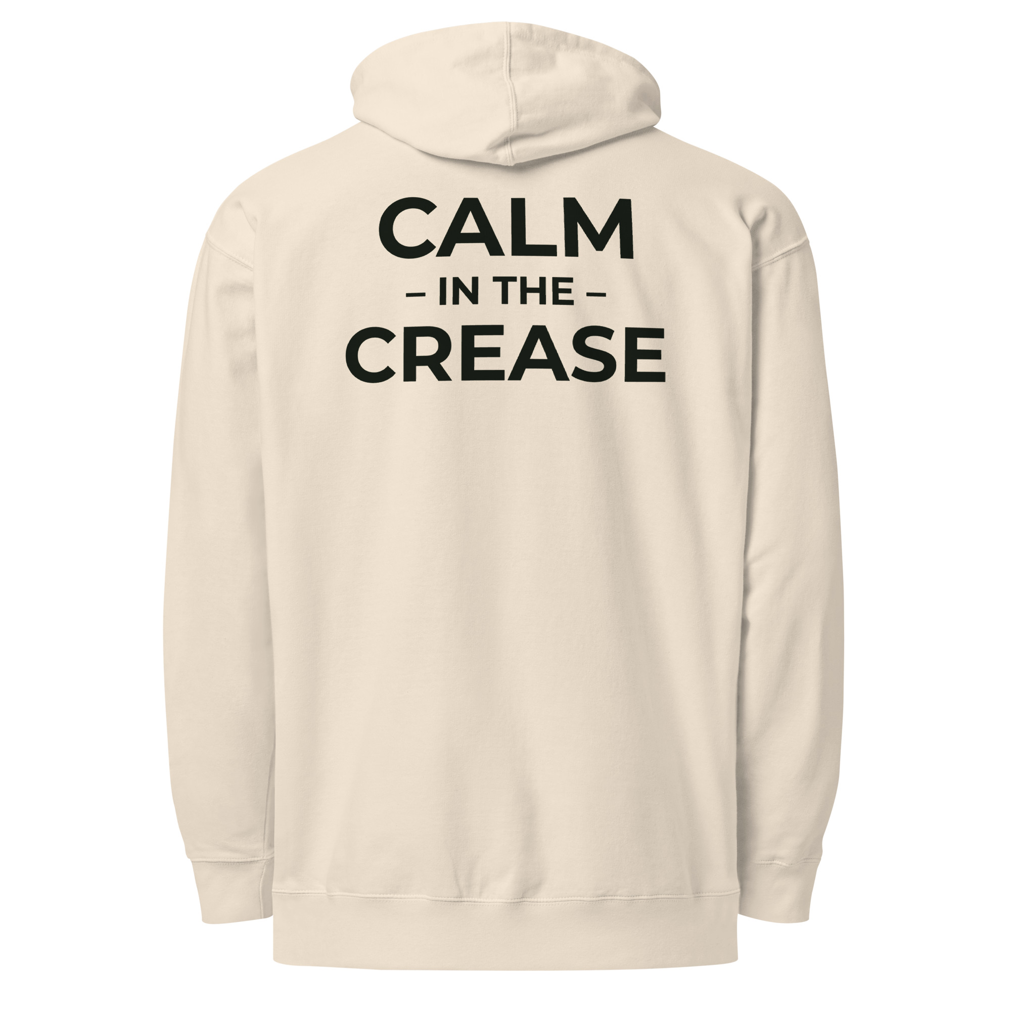 the calm symbol – cream & green (unisex midweight hoodie)