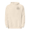 the calm symbol – cream & green (unisex midweight hoodie)