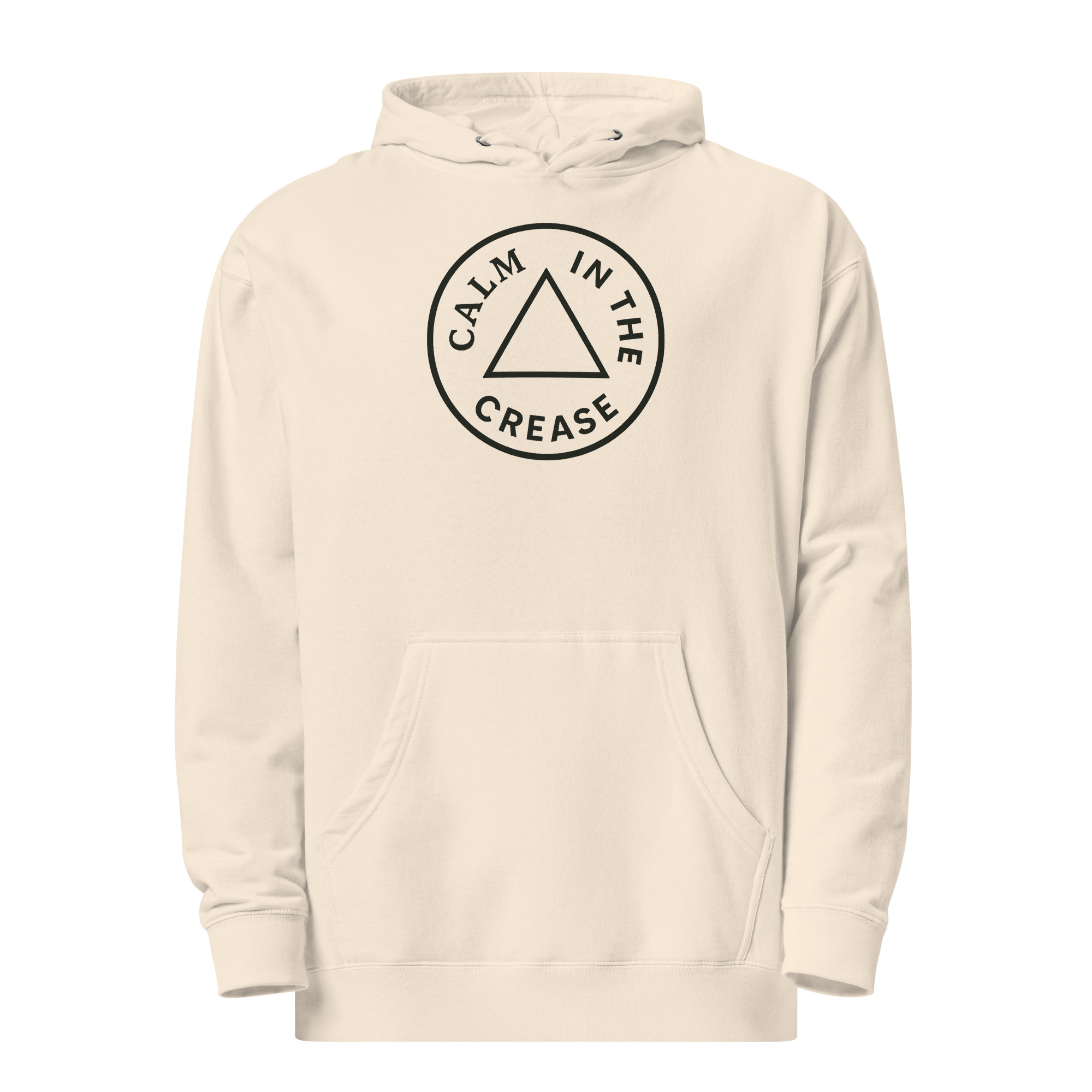 the calm starts with you – cream & green (unisex midweight hoodie)