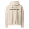 the calm starts with you – cream & green (oversized heavyweight hoodie)