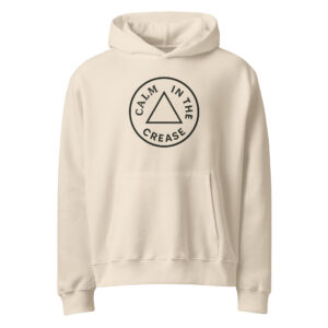 the calm classic – cream & green (oversized heavyweight hoodie)