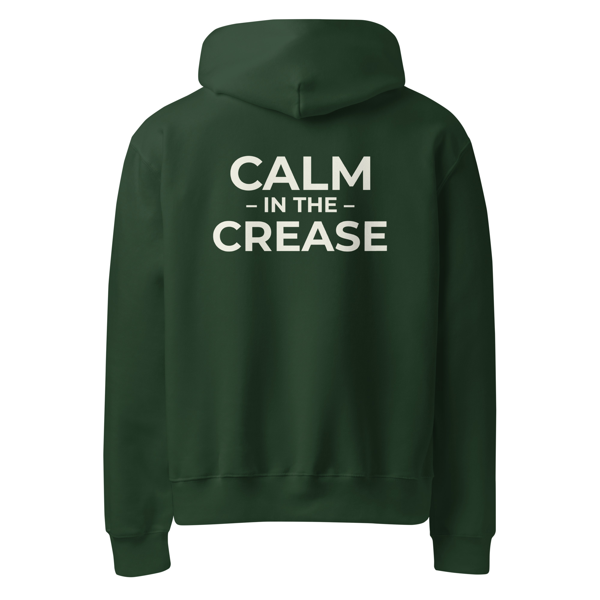 the calm symbol – green & cream (oversized heavyweight hoodie)