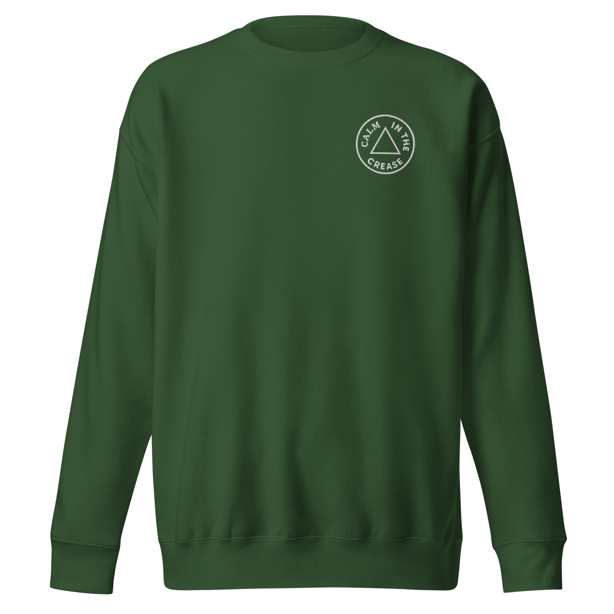 the calm classic – green & cream (unisex premium sweatshirt)