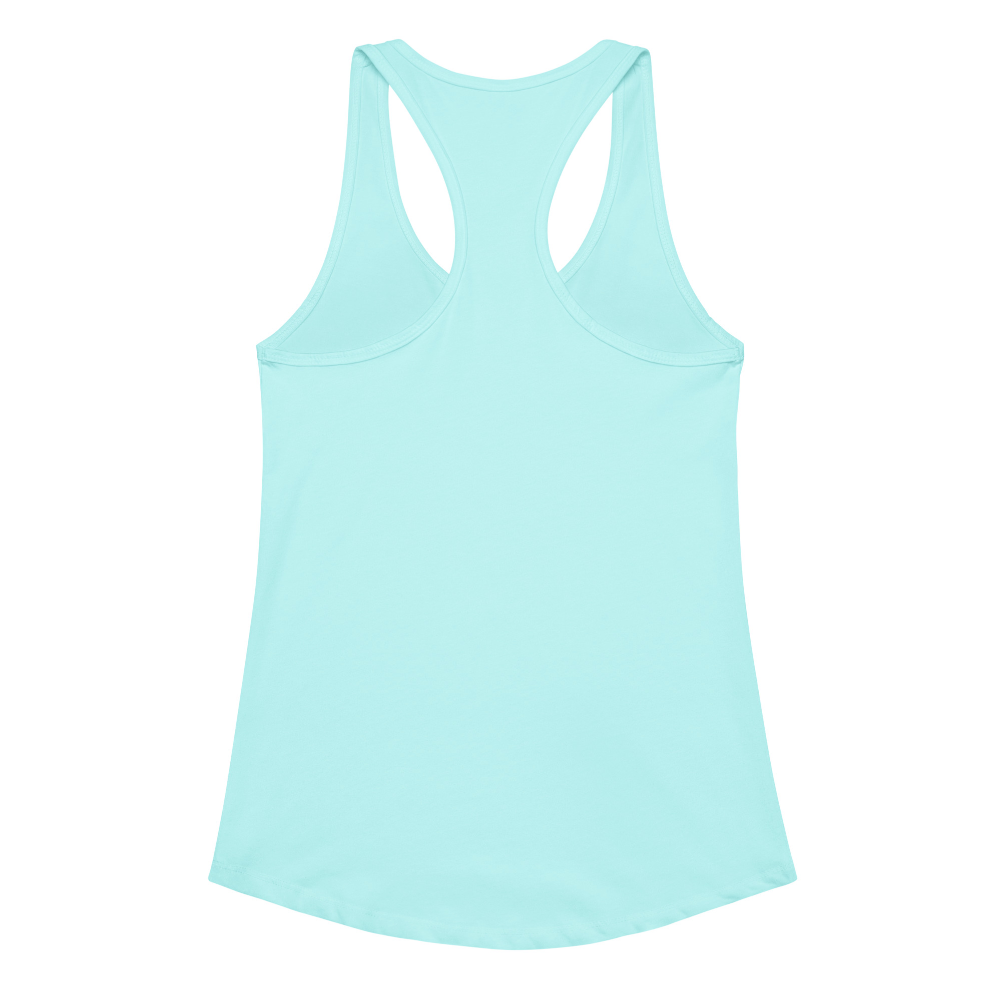 the calm classic women’s fitted racerback tank top