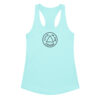 the calm classic women’s fitted racerback tank top