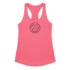 womens ideal racerback tank top hot pink front 6917ec1140848.webp