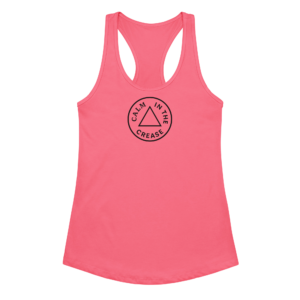 womens ideal racerback tank top hot pink front 6917ec1140848.webp