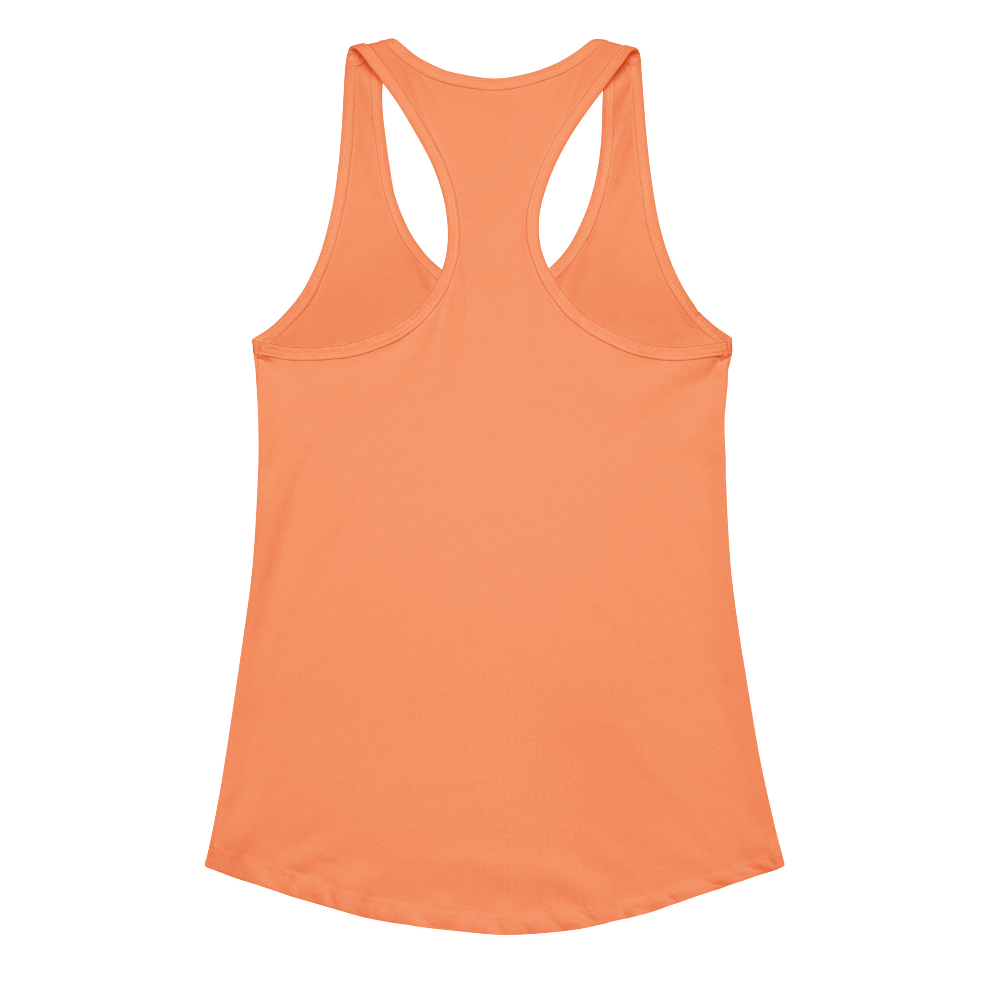 the calm classic women’s fitted racerback tank top