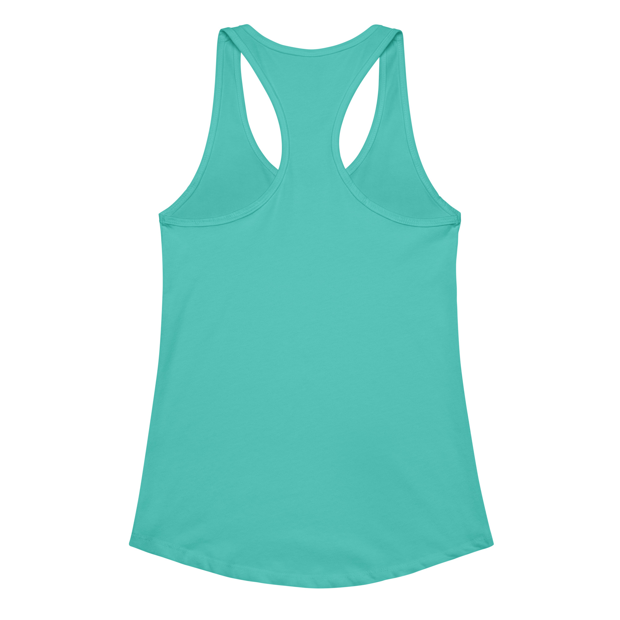 the calm classic women’s fitted racerback tank top