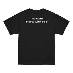 the calm starts with you – black (youth classic tee)