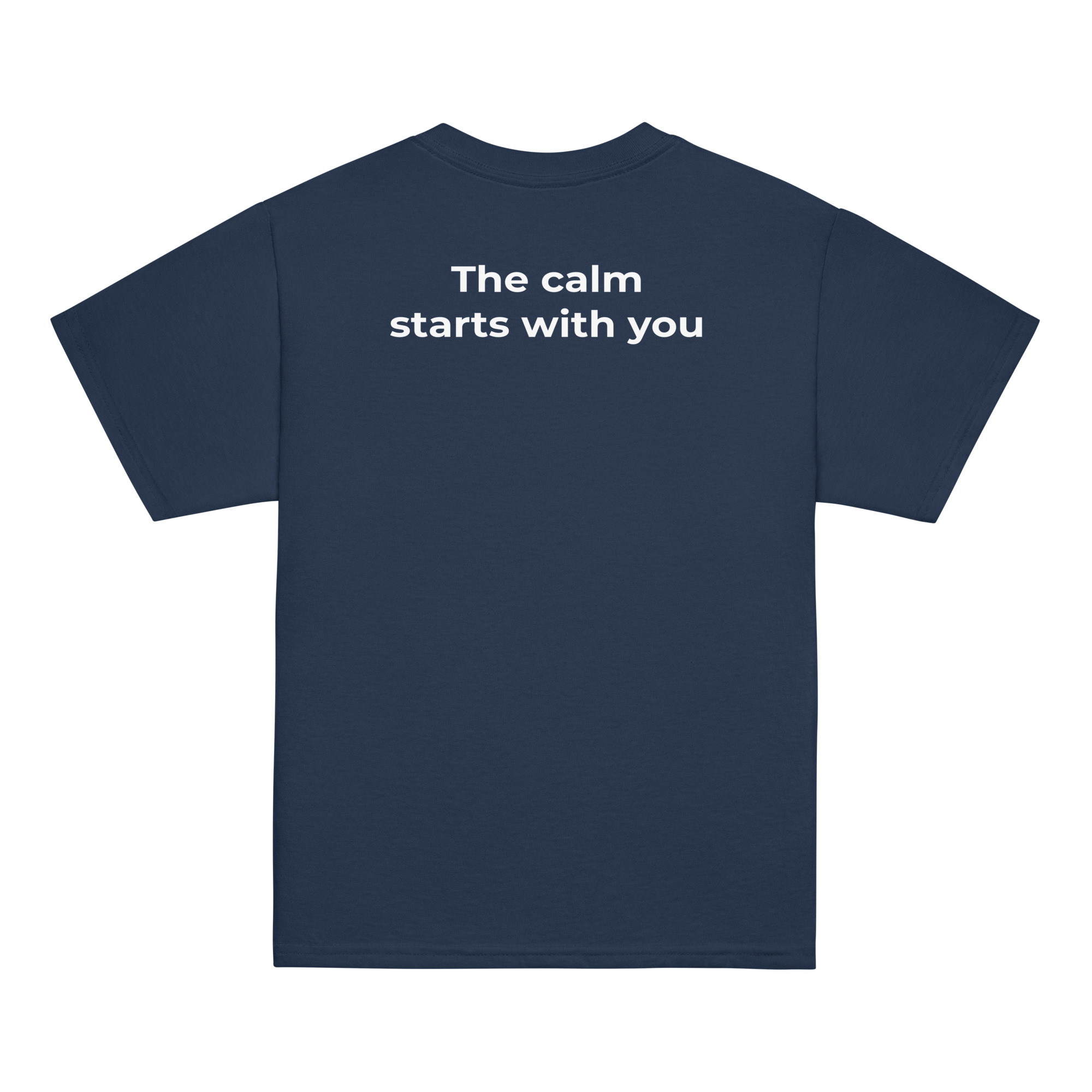the calm starts with you – black (youth classic tee)