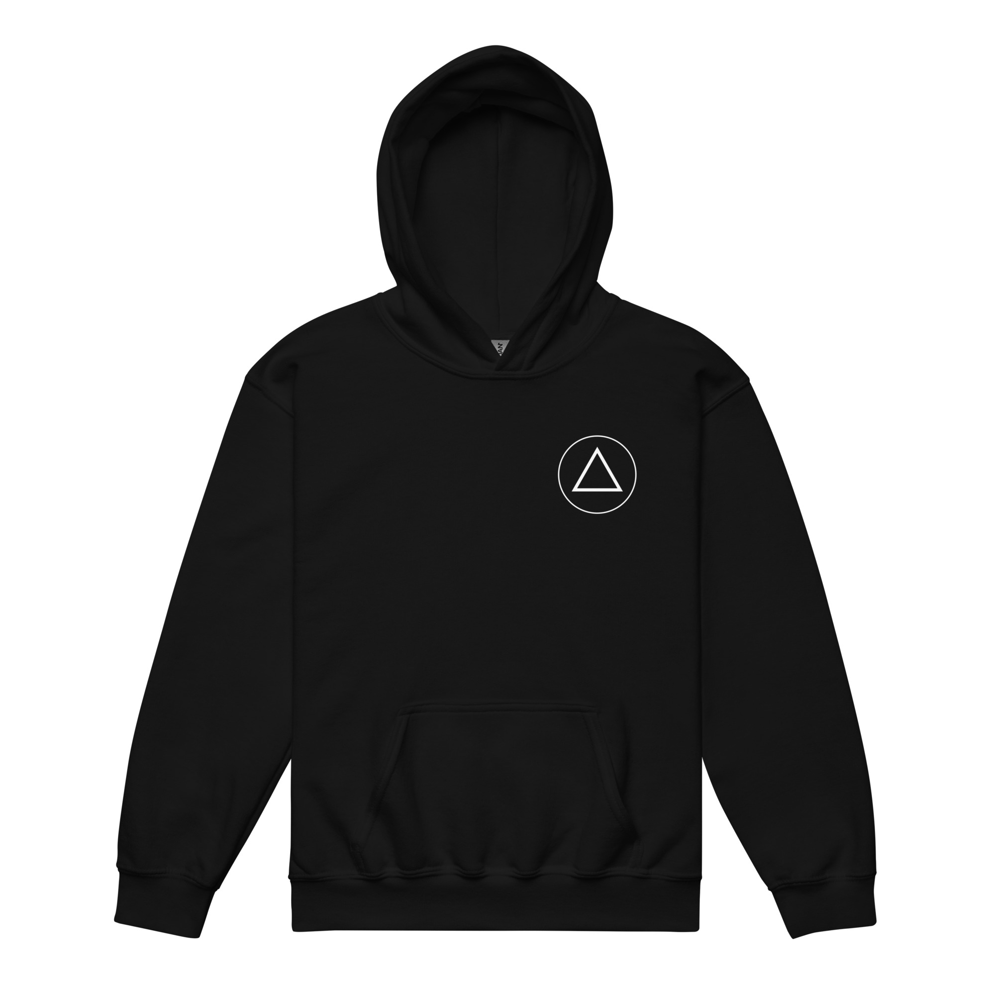 the calm symbol – light text (youth heavy blend hoodie)