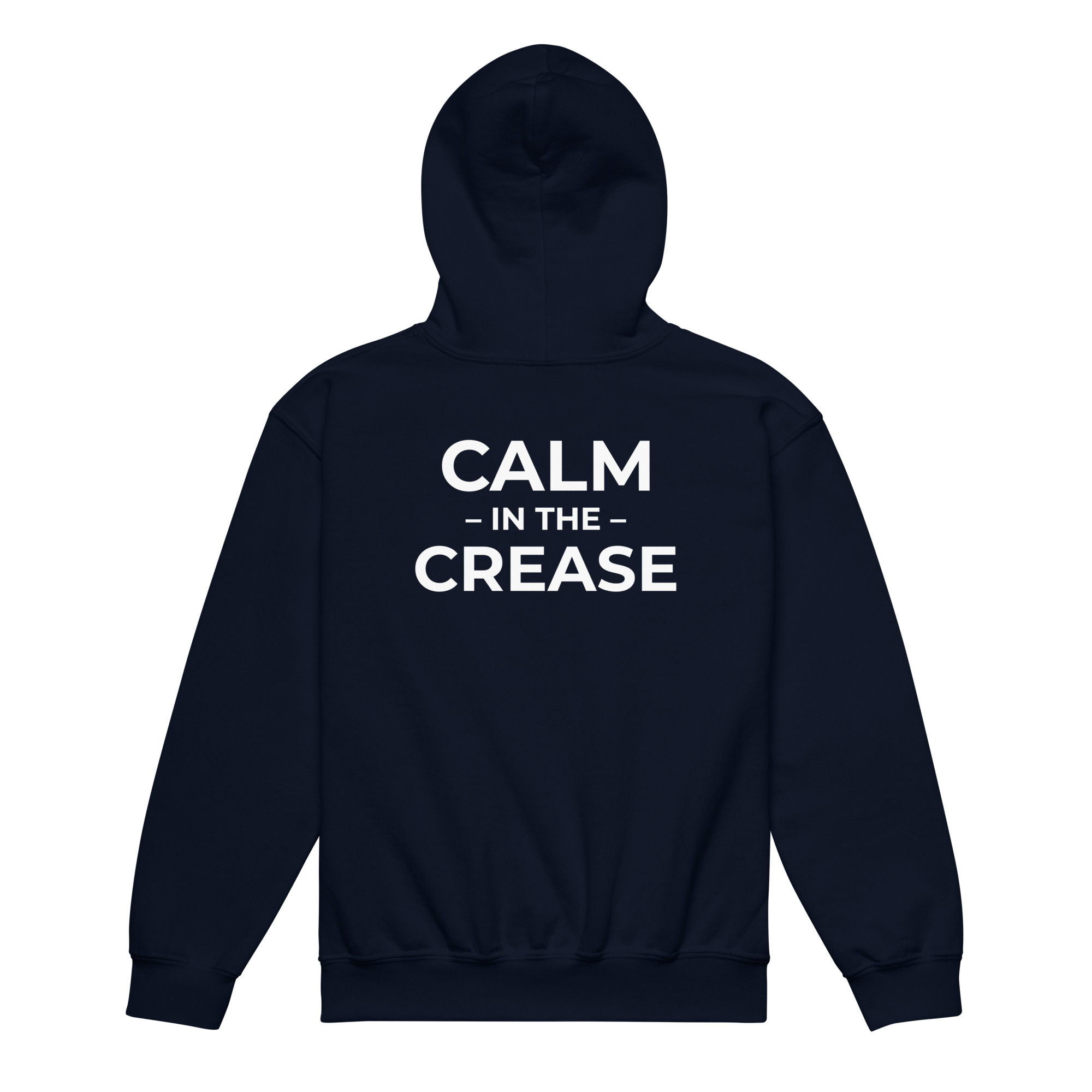 the calm symbol – light text (youth heavy blend hoodie)