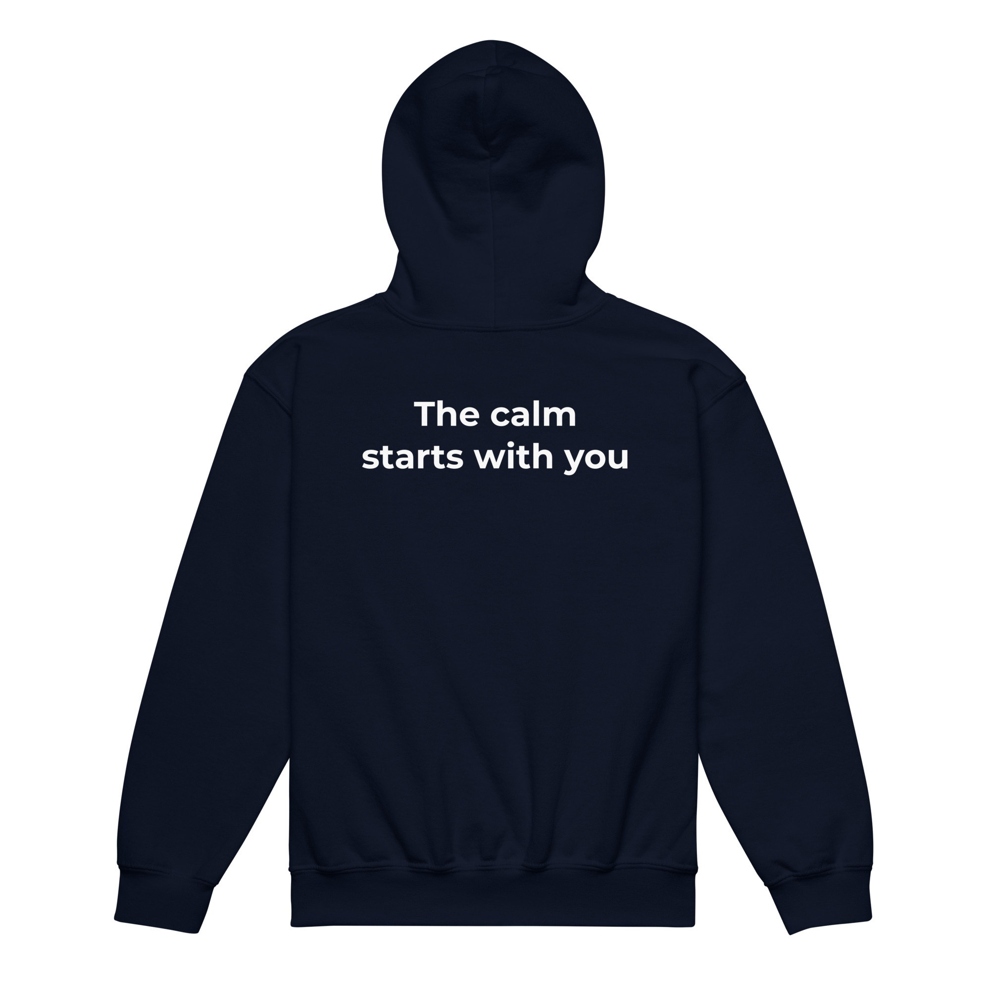 the calm starts with you – light text (youth heavy blend hoodie) the calm starts with you – light text (youth heavy blend hoodie)