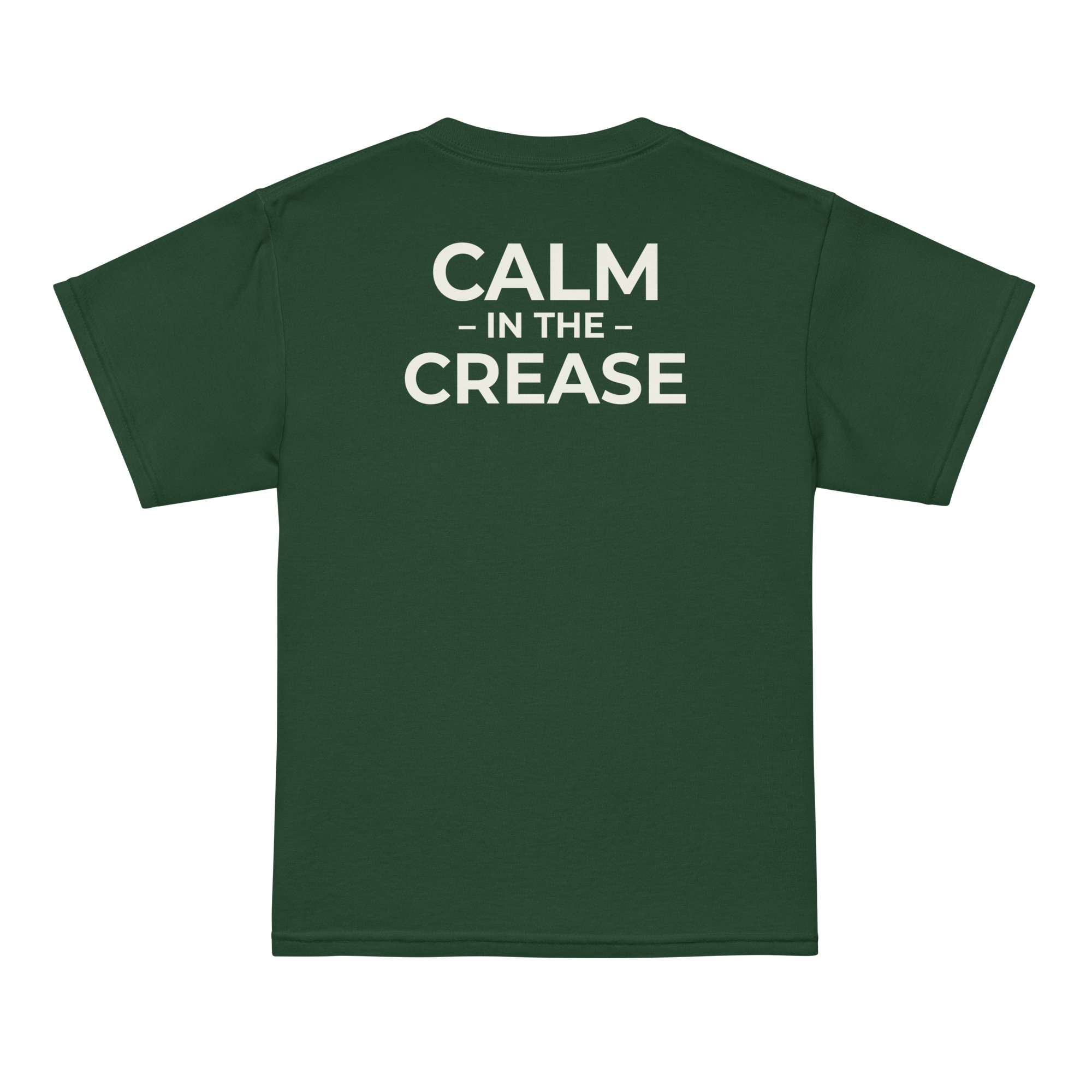 the calm symbol – green & cream (youth t shirt)