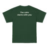 the calm starts with you – green & cream (youth t shirt)