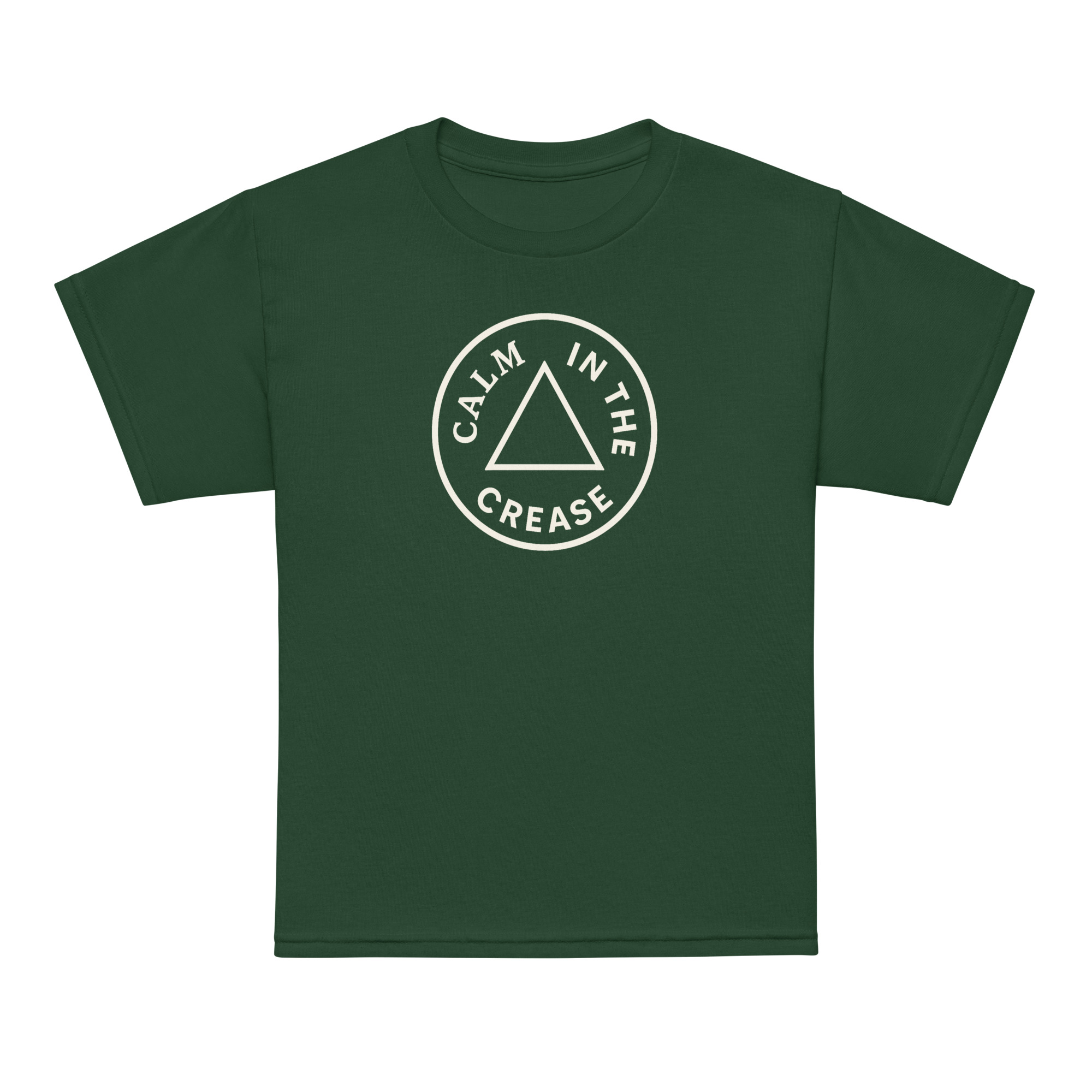 the calm classic – green & cream (youth t shirt)