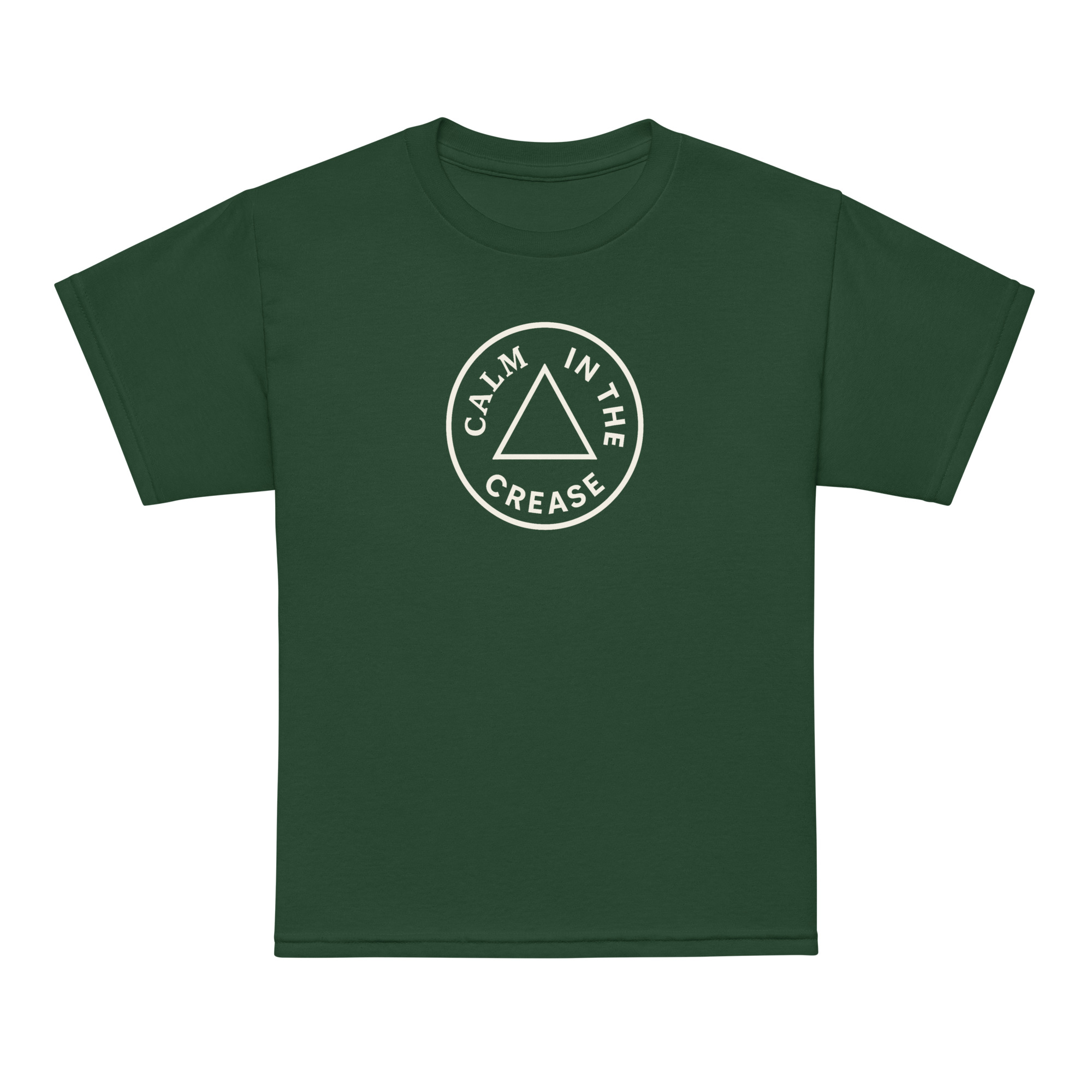 the calm starts with you – green & cream (youth t shirt)